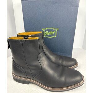 Florsheim Men's Norwalk Chelsea Side Zip Boot Black Leather Crazy Horse 13 M D